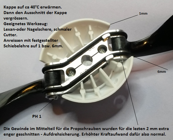 REISENAUER Klemm-Mittelteil Versatz 0°<br>36/8mm - Welle 6mm inkl. Schrauben